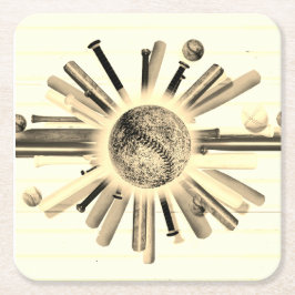 日曜日に打者を出せ！ スクエアペーパーコースター