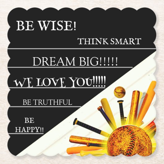 日曜日に打者を出せ！ ペーパーコースター (正面)