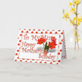 日曜日に母親を育てるチューリップ カード (黄色い花)