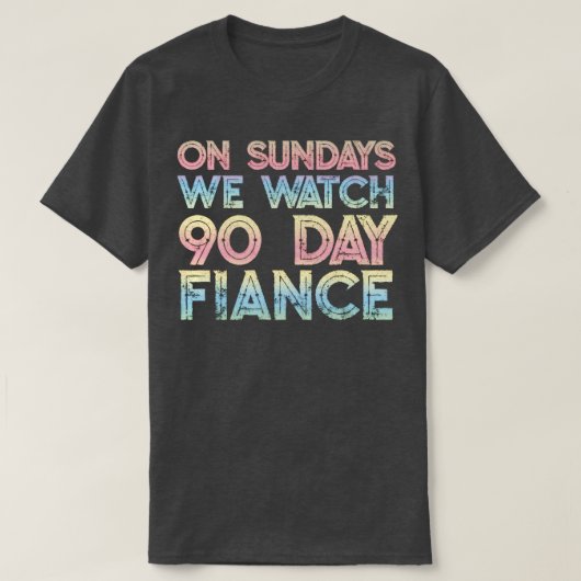 日曜日に90日間のファンを見る Tシャツ (デザイン正面)