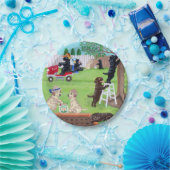 日曜日のおもしろいのラブラドールの紙皿 ペーパープレート (パーティー)