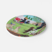 日曜日のおもしろいのラブラドールの紙皿 ペーパープレート (アングル)