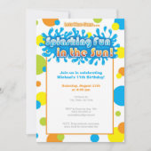 日曜日のおもしろいをはねかけること 招待状 (正面)