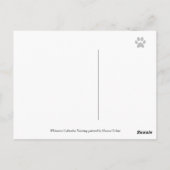 日曜日のおもしろい絵画ラブラドール ポストカード (裏面)