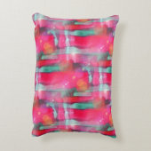 日曜日のまぶしさの抽象芸術の色彩の鮮やかな水彩画 アクセントクッション (裏面(縦))