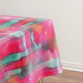 日曜日のまぶしさの抽象芸術の色彩の鮮やかな水彩画 テーブルクロス (インサイチュ)