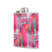 日曜日のまぶしさの抽象芸術の色彩の鮮やかな水彩画 フラスク (左)