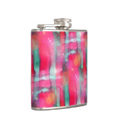 日曜日のまぶしさの抽象芸術の色彩の鮮やかな水彩画 フラスク (右)