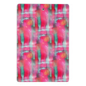 日曜日のまぶしさの抽象芸術の色彩の鮮やかな水彩画 ミニクリップボード (裏面)