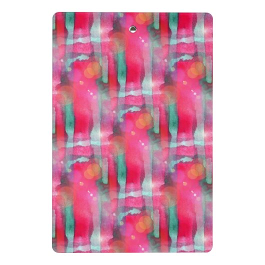 日曜日のまぶしさの抽象芸術の色彩の鮮やかな水彩画 ミニクリップボード (裏面)