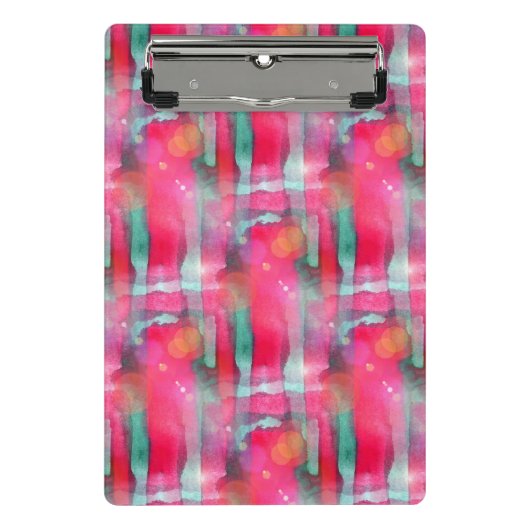 日曜日のまぶしさの抽象芸術の色彩の鮮やかな水彩画 ミニクリップボード (正面)