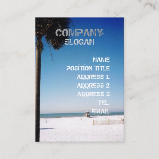 日曜日のやし 名刺 (正面)