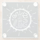 日曜日のような輝やき ガラスコースター (裏面)