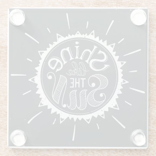 日曜日のような輝やき ガラスコースター (裏面)