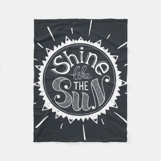 日曜日のような輝やき フリースブランケット (正面)