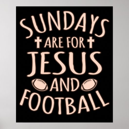 日曜日のイエズスとサッカー選手のコーチの試合 ポスター (正面)