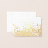 日曜日のオートムギ 箔カード (封筒付き正面)