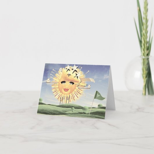 日曜日のゴルフ！ サンキューカード (正面)