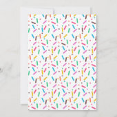 日曜日のサンデーのパーティーの誕生日の招待 招待状 (裏面)