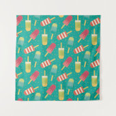 日曜日のステップのおもしろい タペストリー (正面(横))