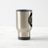 日曜日のチームサポータの会合はそれを暖かい保ちます! トラベルマグ (中央)