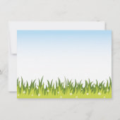 日曜日のバチェロレッテのかわいいビーチサンダルのおもしろい 招待状 (裏面)