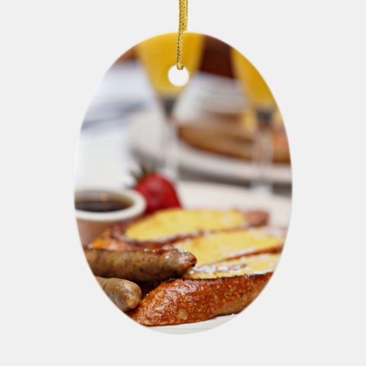 日曜日のブランチ セラミックオーナメント (正面)