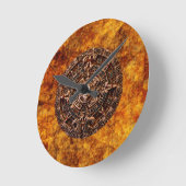 日曜日のマヤのカレンダーのアステカなメキシコ歴史の時計 ラウンド壁時計 (傾斜)