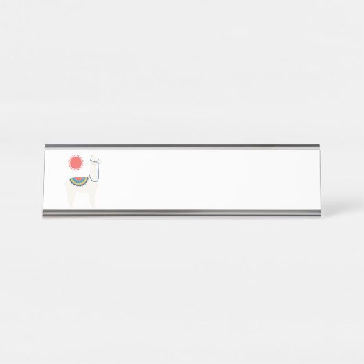 日曜日のラマ デスクネームプレート (正面)