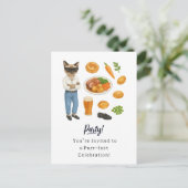 日曜日のローストパーティー猫好きのための英国の饗宴 ポストカード (スタンド正面)