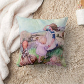 日曜日のヴィンテージのかわいい子供 クッション (ブランケット)