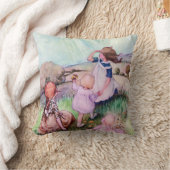 日曜日のヴィンテージのかわいい子供 クッション (ブランケット)