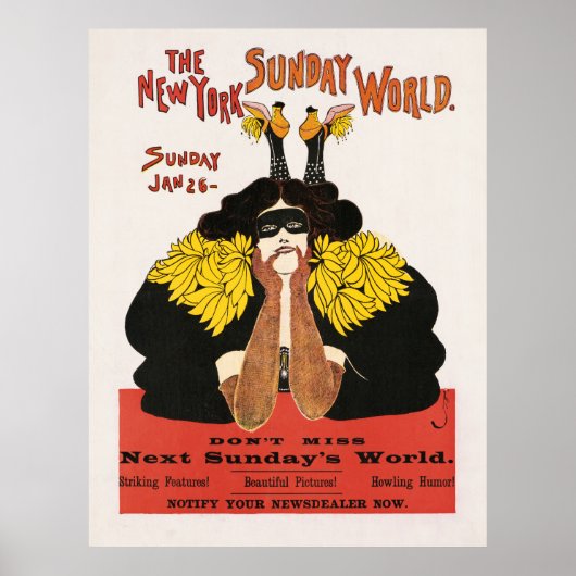 日曜日の世界 ポスター (正面)