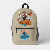 日曜日の休憩 | プリントバックパック (正面)