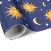 日曜日の元の月は天文学のギフトの占星術を主演します ラッピングペーパー (ロールコーナー)