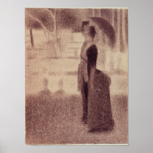 日曜日の午後のゲオルゲスピエールSeurat の勉強 ポスター