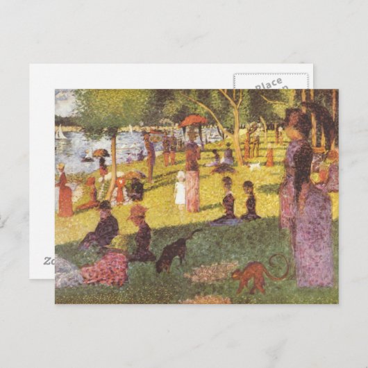 日曜日の午後の勉強 ポストカード (正面/裏面)