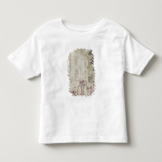 日曜日の午後の遊歩道 トドラーTシャツ (正面)