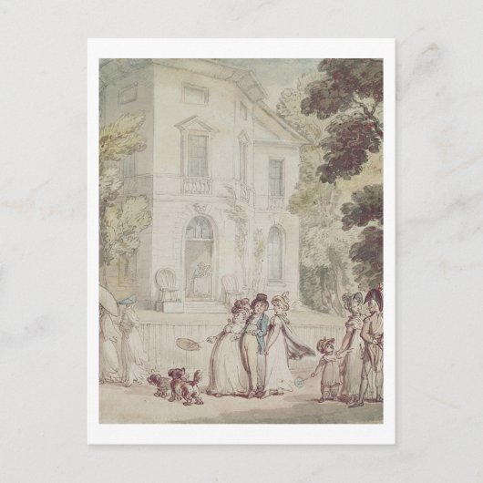 日曜日の午後の遊歩道 ポストカード (正面)