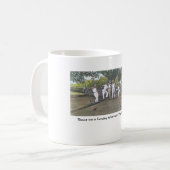 "日曜日の午後のBocce " コーヒーマグカップ (正面左)