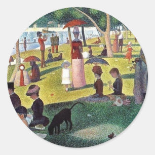 日曜日の午後のLaグランデJatte -ゲオルゲスSeuratt ラウンドシール