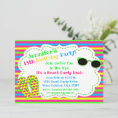 日曜日の双安定回路のサングラスのビーチの強打のおもしろい 招待状 (スタンド正面)