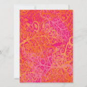 日曜日の夏の招待状のおもしろい 招待状 (裏面)