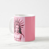 日曜日の女王としてルーマニア-ピンクのMarie女王 コーヒーマグカップ (正面左)