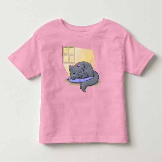 日曜日の子猫- トドラーTシャツ (正面)