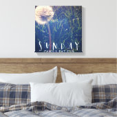 日曜日の家族食べおもしろい キャンバスプリント (インサイチュ (寝室))