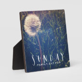 日曜日の家族食べおもしろい フォトプラーク (正面)