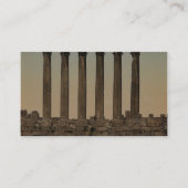 日曜日の寺院、正面図、バールベックの聖地、 名刺 (裏面)