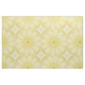 日曜日の崇拝の黄色の曼荼羅 ファブリック (ヤード)