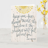 日曜日の引用文III カード (黄色い花)